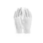Manusi de protectie tricotate - albe