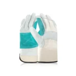 Manusi de protectie din spalt bovina MARY - gri/verde