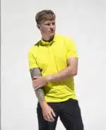 Tricou POLO  ZIDYN galben - imagine 2