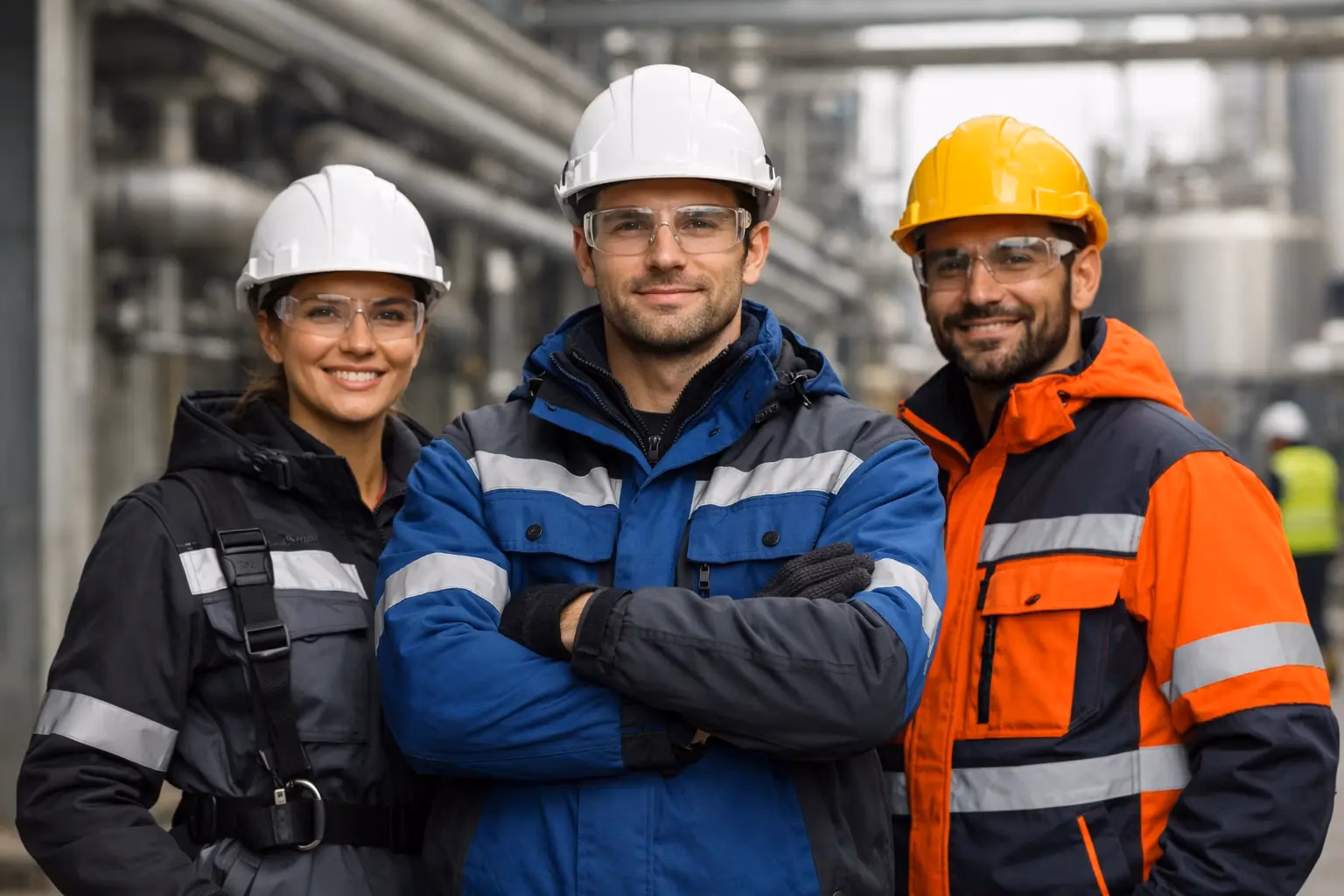 Haine de lucru industriale pentru echipe protejate